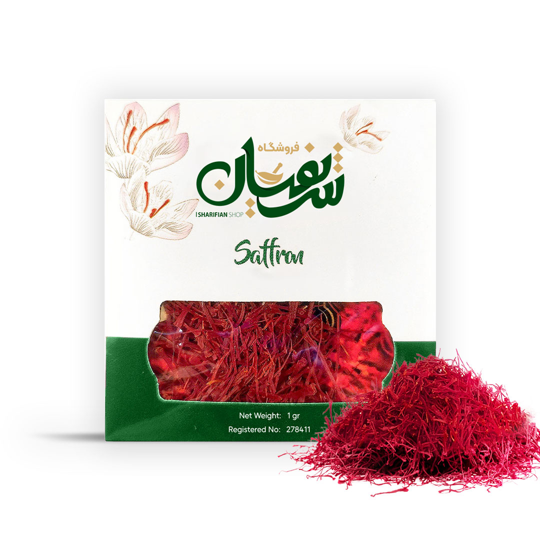 زعفران سوپر نگین صادراتی یک گرمی پاکتی