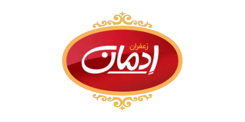 زعفران و خشکبار ادمان لوگوی برند ادمان، همکار تجاری فروشگاه آنلاین شریفیان