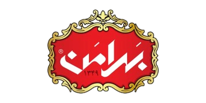 زعفران بهرامن لوگوی برند بهرامن، همکار تجاری فروشگاه آنلاین شریفیان
