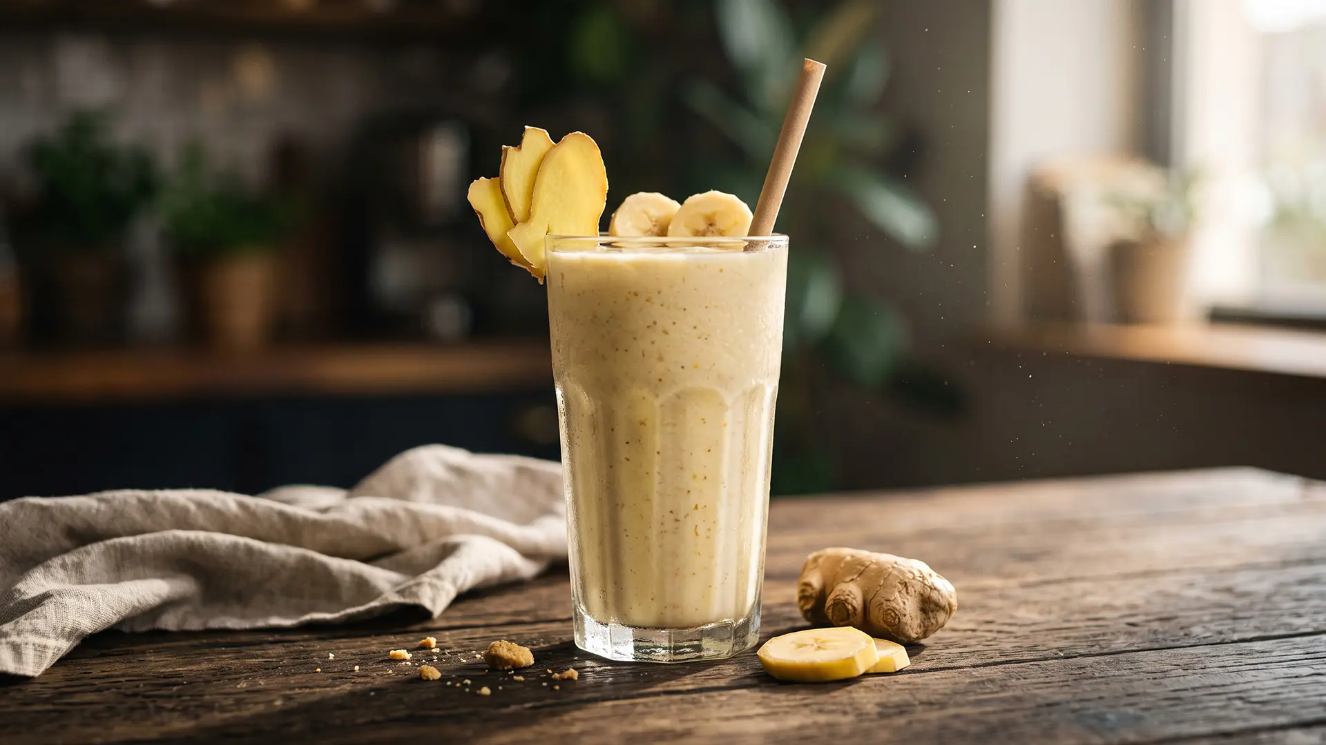 اسموتی زنجبیل و موز